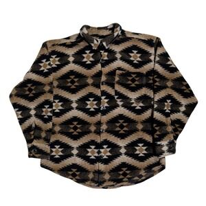 True Grit Shacket Men's Size M Button Shirt Jacket Aztec Western Rodeo Outdoor